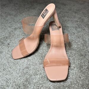 Dolce Vita Clear Light Pink straps Heels